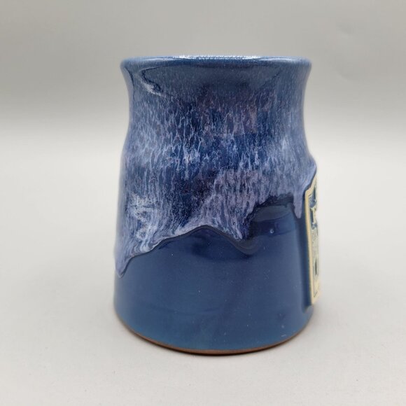 Lightner Farmhouse Gettysburg Deneen Pottery Mug Blue Glaze 1863 Historic - Picture 4 of 7